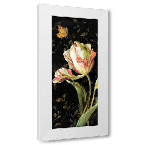 Jardin Paris Florals II White Modern Wood Framed Art Print by Nai, Danhui