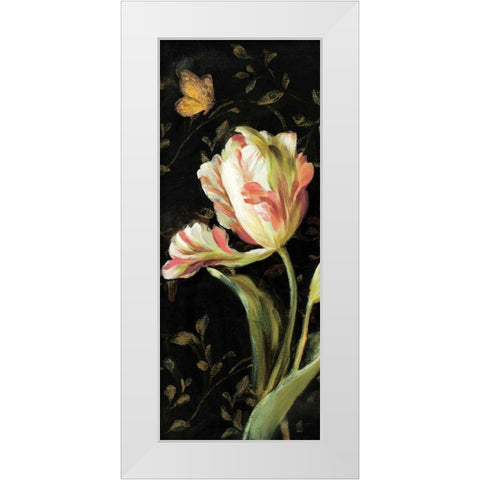 Jardin Paris Florals II White Modern Wood Framed Art Print by Nai, Danhui