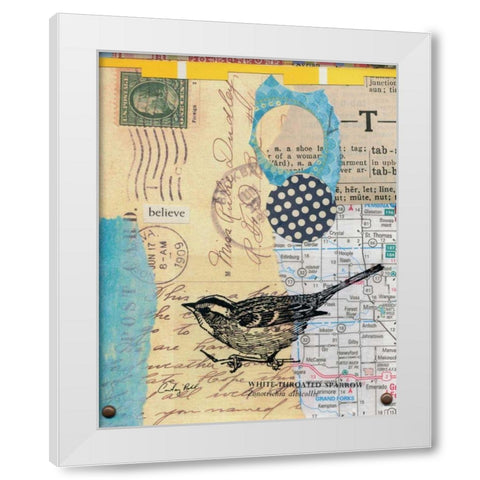 Perched II White Modern Wood Framed Art Print by Prahl, Courtney