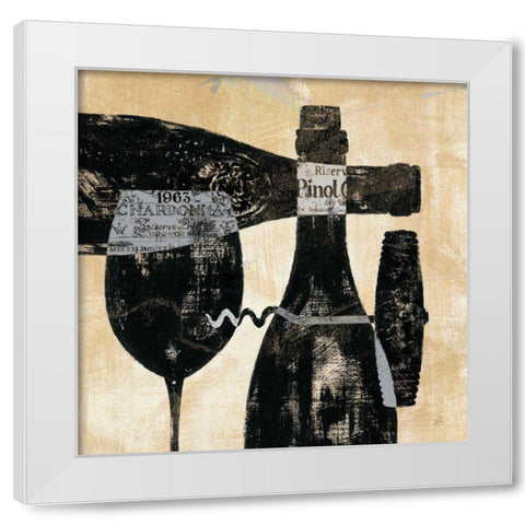 Wine Selection I White Modern Wood Framed Art Print by Brissonnet, Daphne