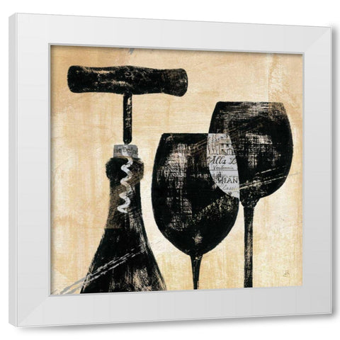 Wine Selection II White Modern Wood Framed Art Print by Brissonnet, Daphne