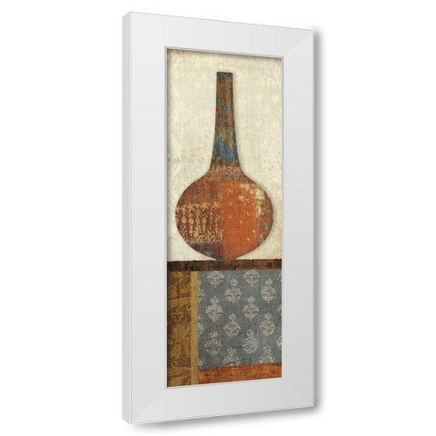 Indian Vessels I White Modern Wood Framed Art Print by Hershey, Moira