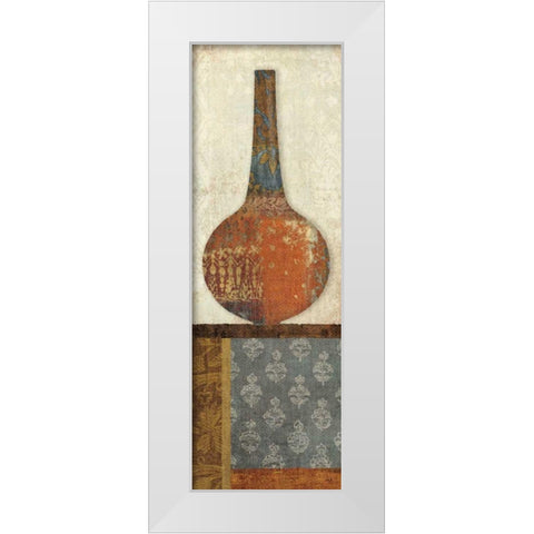 Indian Vessels I White Modern Wood Framed Art Print by Hershey, Moira