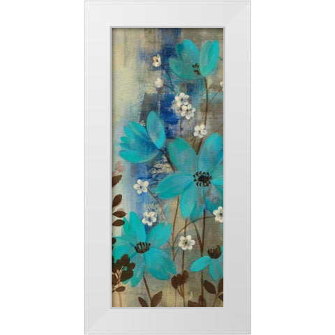 Floral Symphony Crop I White Modern Wood Framed Art Print by Vassileva, Silvia
