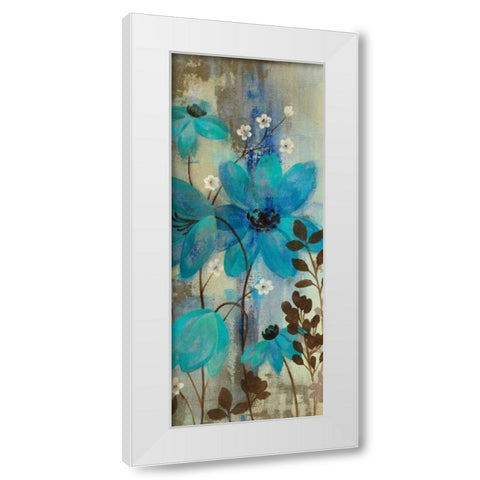 Floral Symphony Crop II White Modern Wood Framed Art Print by Vassileva, Silvia