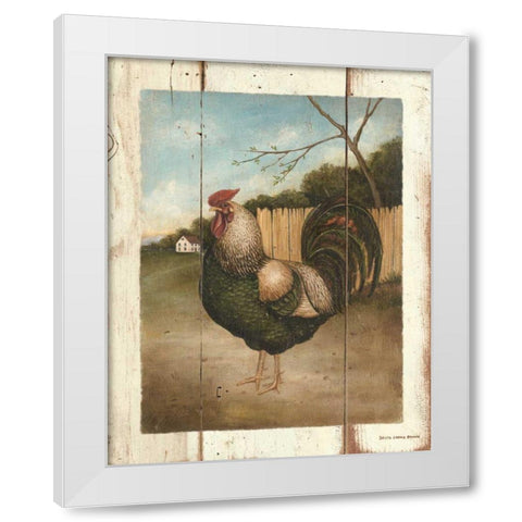 Aramis White Modern Wood Framed Art Print by Brown, David Carter