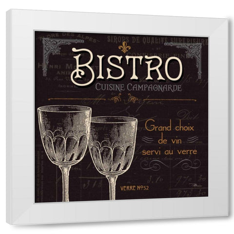 Flavors of France VI White Modern Wood Framed Art Print by Pela Studio