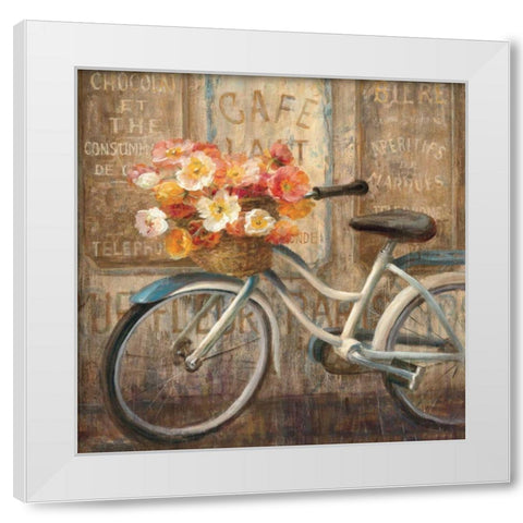 Meet Me at Le Cafe II White Modern Wood Framed Art Print by Nai, Danhui