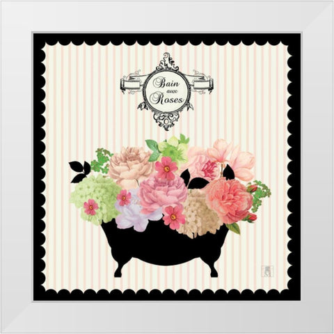 Bain du Jardin III White Modern Wood Framed Art Print by Studio Mousseau