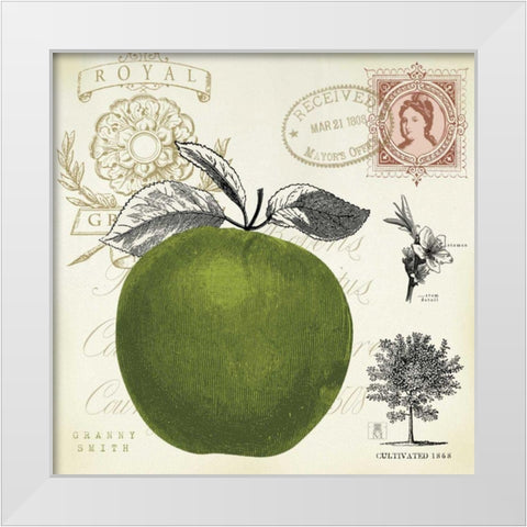 Apple Notes White Modern Wood Framed Art Print by Studio Mousseau