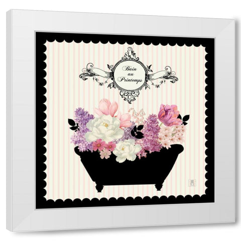 Bain du Jardin II White Modern Wood Framed Art Print by Studio Mousseau