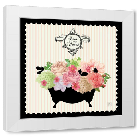 Bain du Jardin III White Modern Wood Framed Art Print by Studio Mousseau