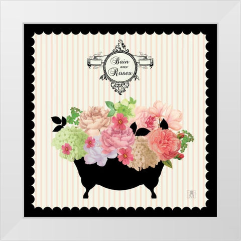 Bain du Jardin III White Modern Wood Framed Art Print by Studio Mousseau