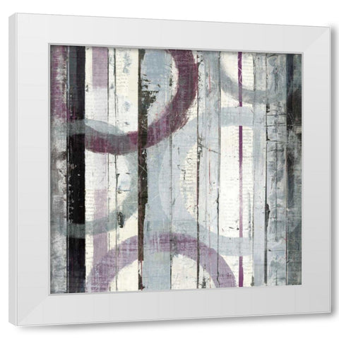Plum Zephyr I White Modern Wood Framed Art Print by Schick, Mike
