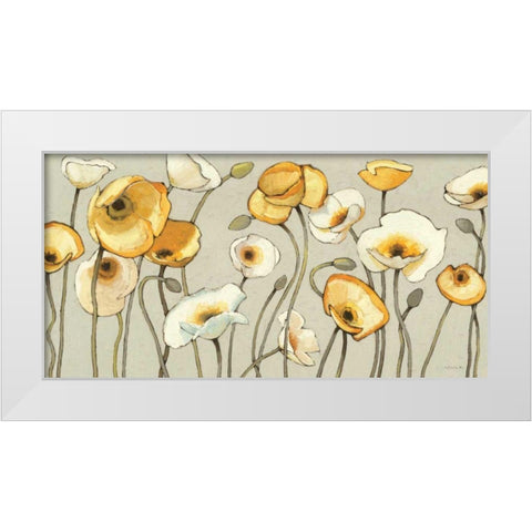Jaune Gris I White Modern Wood Framed Art Print by Novak, Shirley