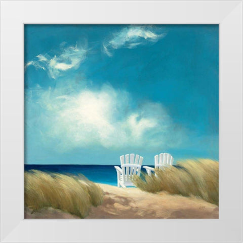 A Perfect Day White Modern Wood Framed Art Print by Purinton, Julia