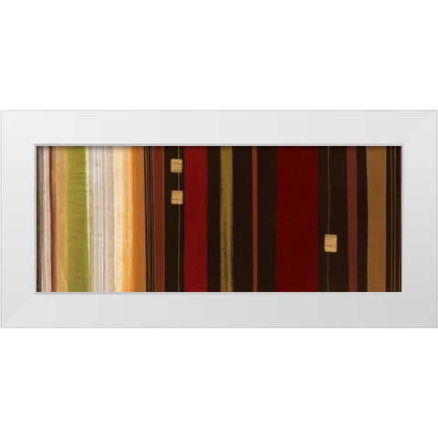 Woven Memories Panel II White Modern Wood Framed Art Print by Wild Apple Portfolio