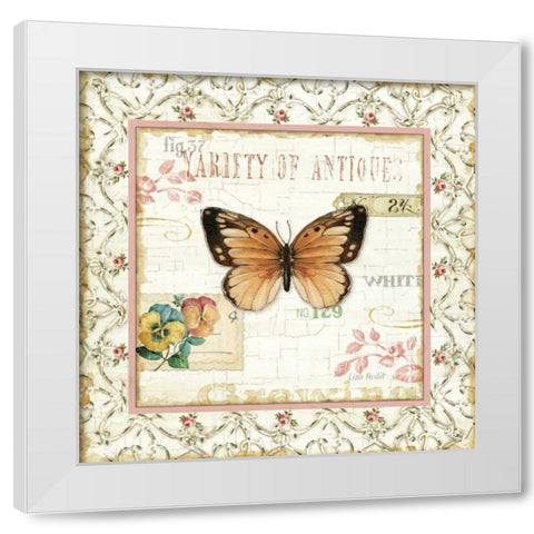 Rose Garden V White Modern Wood Framed Art Print by Audit, Lisa