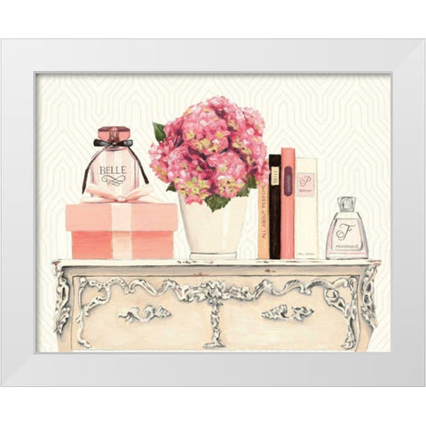 Parfum Chic II White Modern Wood Framed Art Print by Fabiano, Marco