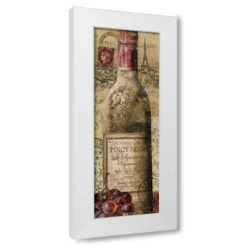 European Wines II White Modern Wood Framed Art Print by Charron, Veronique