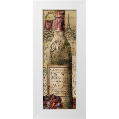 European Wines II White Modern Wood Framed Art Print by Charron, Veronique