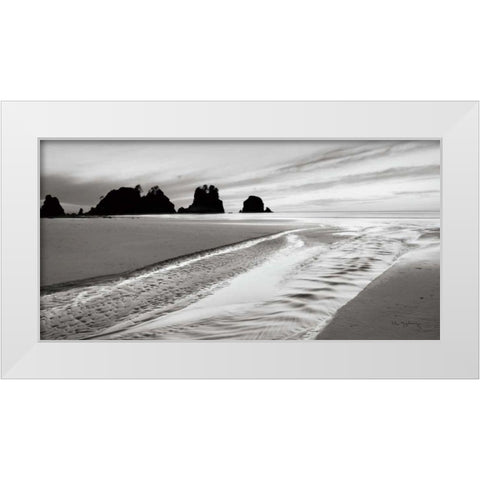 Shi Shi Point of Arches White Modern Wood Framed Art Print by Audit, Lisa