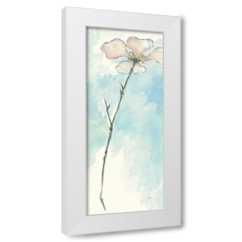Solitary Dogwood I White Modern Wood Framed Art Print by Paschke, Chris
