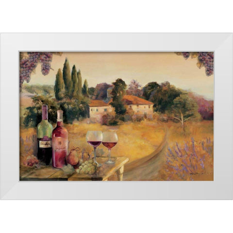 Spoleto Afternoon White Modern Wood Framed Art Print by Hageman, Marilyn
