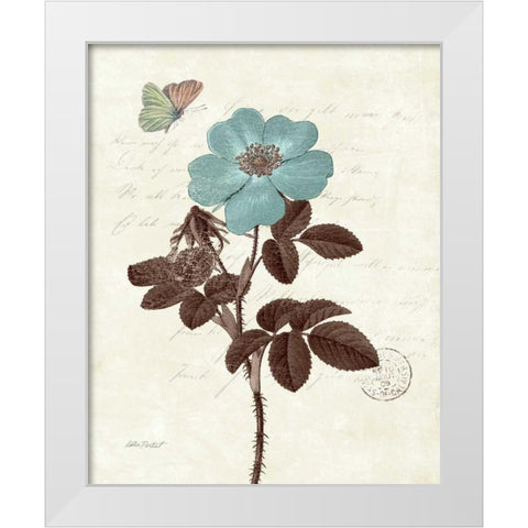 Touch of Blue II White Modern Wood Framed Art Print by Pertiet, Katie