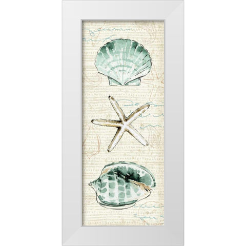 Ocean Prints V White Modern Wood Framed Art Print by Pela Studio