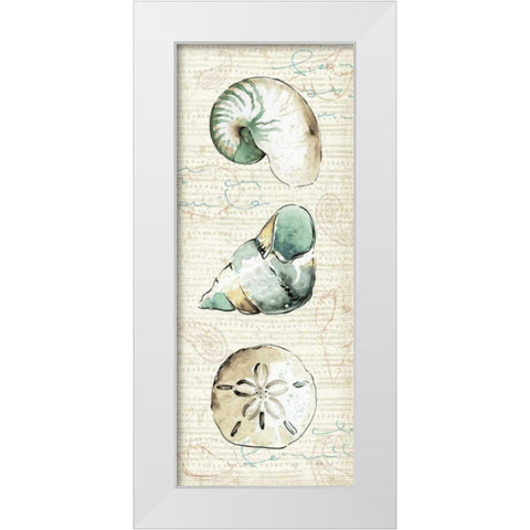 Ocean Prints VI White Modern Wood Framed Art Print by Pela Studio