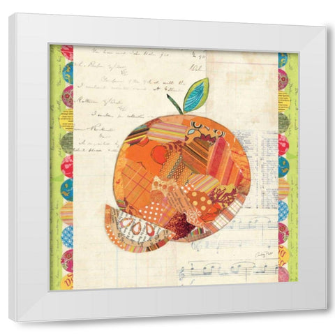 Fruit Collage IV - Orange White Modern Wood Framed Art Print by Prahl, Courtney