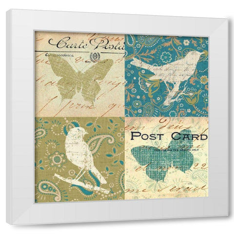 Bohemian Nature I White Modern Wood Framed Art Print by Pela