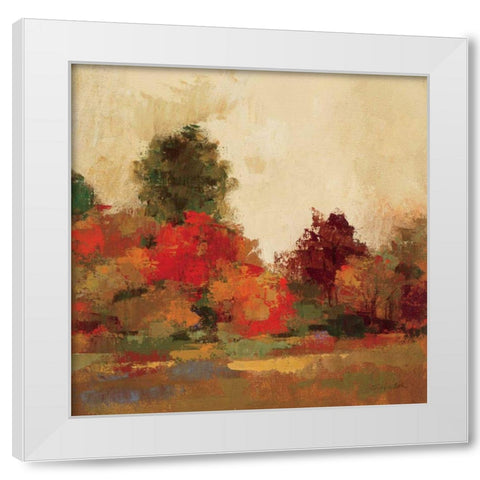 Fall Forest III White Modern Wood Framed Art Print by Vassileva, Silvia
