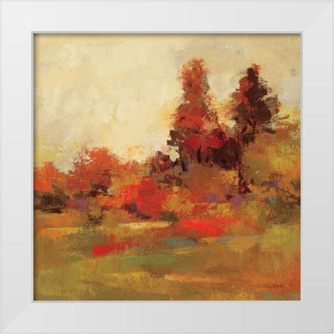 Fall Forest IV White Modern Wood Framed Art Print by Vassileva, Silvia
