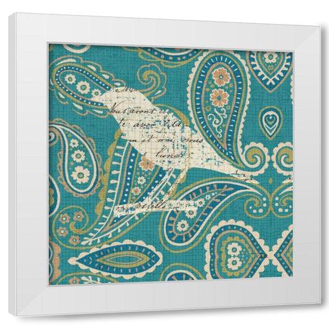 Bohemian Nature Square VIII White Modern Wood Framed Art Print by Pela