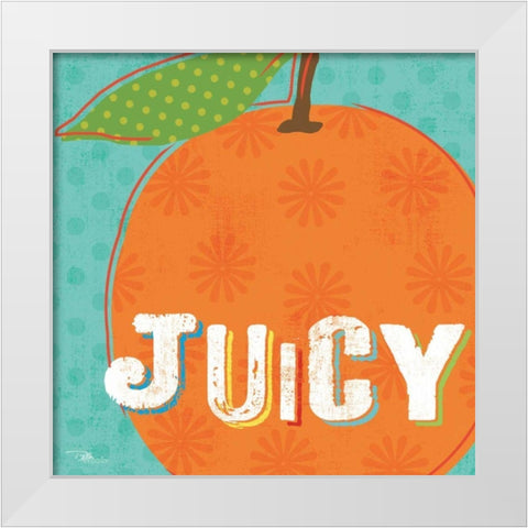 Good Food IV White Modern Wood Framed Art Print by Pela Studio