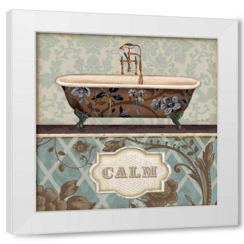 Bathroom Bliss II White Modern Wood Framed Art Print by Audit, Lisa