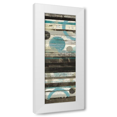 Blue Zephyr Panel White Modern Wood Framed Art Print by Schick, Mike