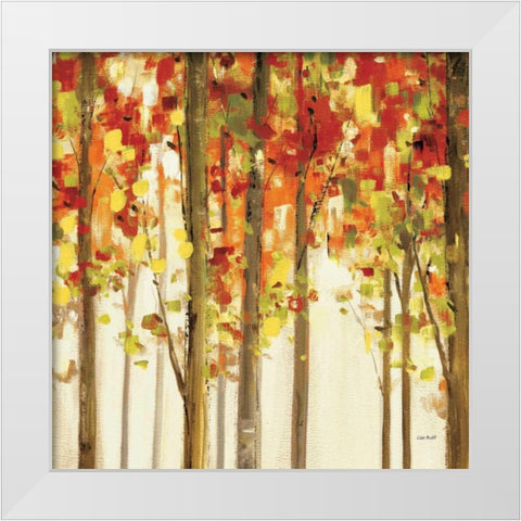 Autumn Forest Study I White Modern Wood Framed Art Print by Audit, Lisa