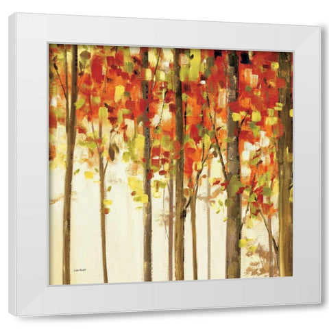 Autumn Forest Study II White Modern Wood Framed Art Print by Audit, Lisa