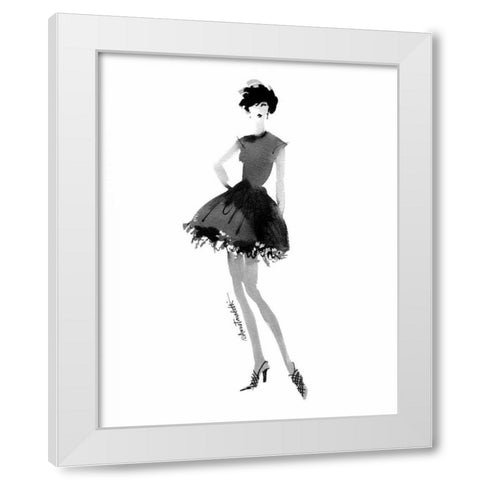 Modern Fashion III White Modern Wood Framed Art Print by Tavoletti, Anne