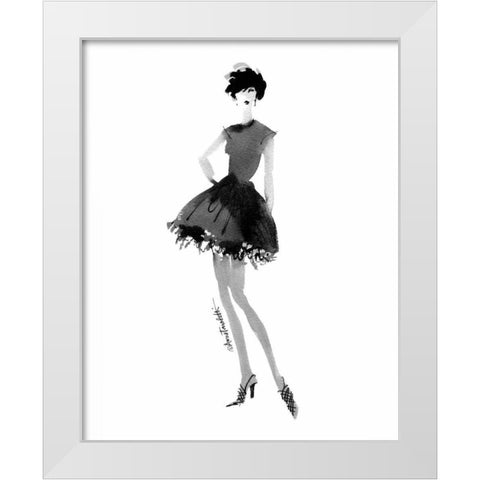Modern Fashion III White Modern Wood Framed Art Print by Tavoletti, Anne