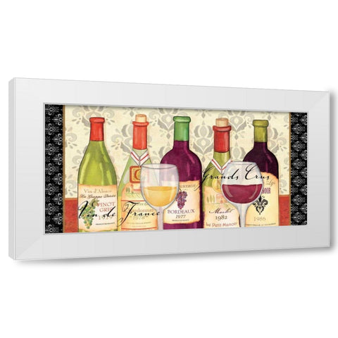 Grand Crus White Modern Wood Framed Art Print by Charron, Veronique