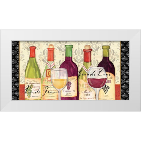 Grand Crus White Modern Wood Framed Art Print by Charron, Veronique