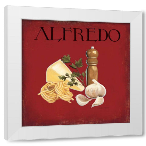 Italian Cuisine III White Modern Wood Framed Art Print by Fabiano, Marco