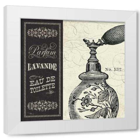 Parfum I White Modern Wood Framed Art Print by Pela Studio