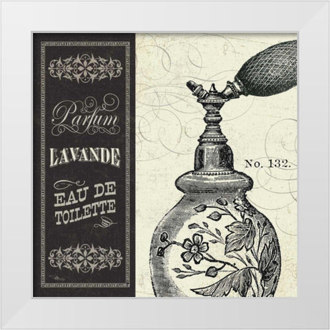 Parfum I White Modern Wood Framed Art Print by Pela Studio