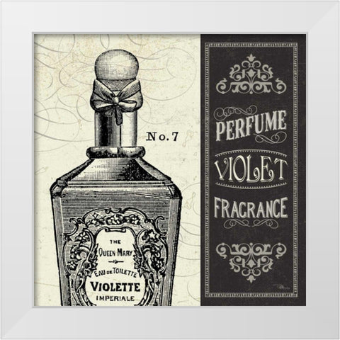 Parfum II White Modern Wood Framed Art Print by Pela Studio