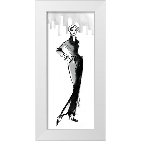 Fifties Fashion III with Red White Modern Wood Framed Art Print by Tavoletti, Anne